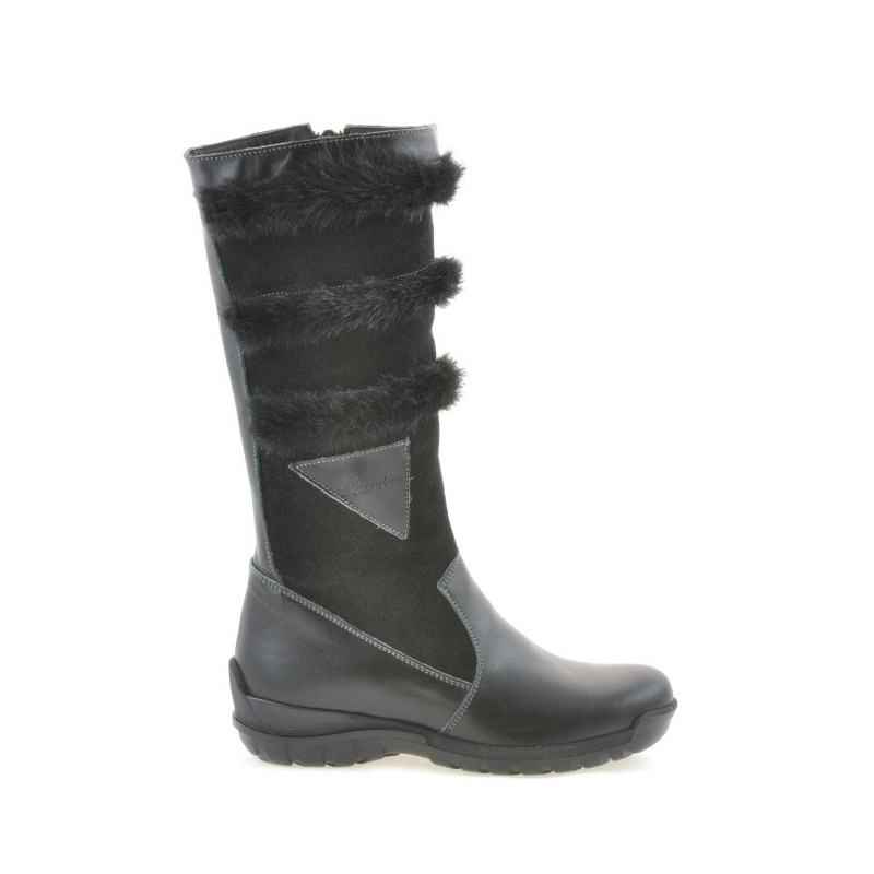 Botas para niños 3205 negro combinado