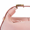 Bolso de mano para dama 037-1g gamuza rosa bebé