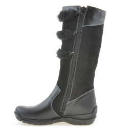 Botas para niños 3205 negro combinado