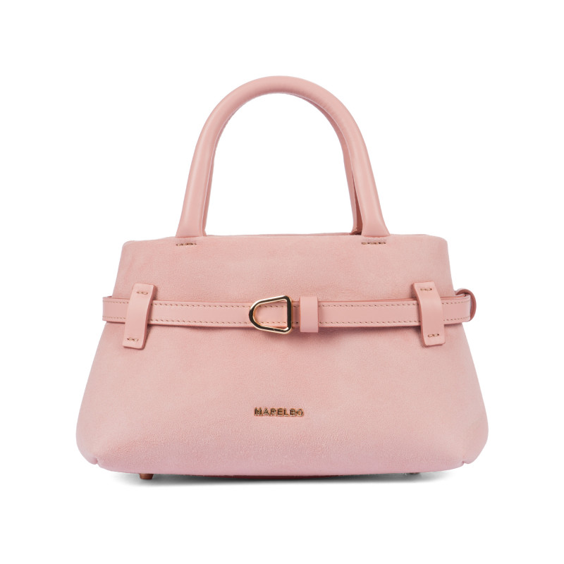 Bolso de mano para dama 056g camoscio baby pink
