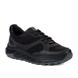 Zapatos casuales/deportivos para hombre 996 en combinación de terciopelo negro