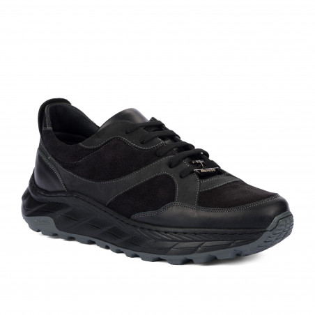 Zapatos casuales/deportivos para hombre 996 en combinación de terciopelo negro