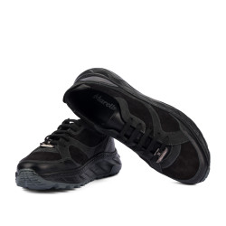 Zapatos casuales/deportivos para hombre 996 en combinación de terciopelo negro