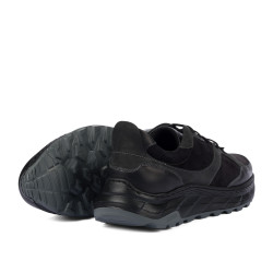 Zapatos casuales/deportivos para hombre 996 en combinación de terciopelo negro