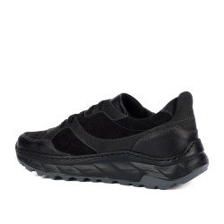 Zapatos casuales/deportivos para hombre 996 en combinación de terciopelo negro