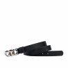 Cinturón mujer 47m negro estampado
