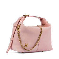 Bolso de mano de mujer 037g camurça baby pink