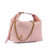 Bolso de mano de mujer 037g camurça baby pink