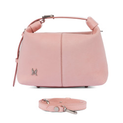 Bolso de mano para dama 037-1g 01 ante rosa bebé
