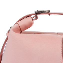Bolso de mano para dama 037-1g 01 ante rosa bebé
