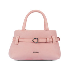 Bolso de mano de mujer 056g 01 camoscio baby pink