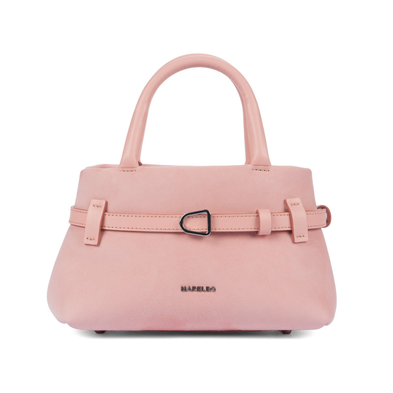 Bolso de mano de mujer 056g 01 camoscio baby pink