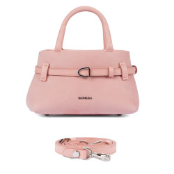 Bolso de mano de mujer 056g 01 camoscio baby pink