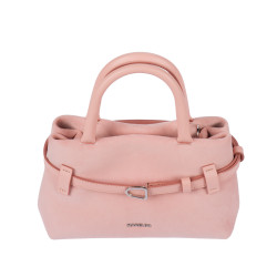 Bolso de mano de mujer 056g 01 camoscio baby pink