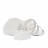 Sandalias de mujer 5130 blanco nácar