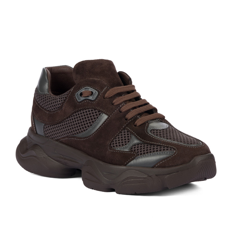Zapatillas deportivas de mujer 6102 chocolate combinado