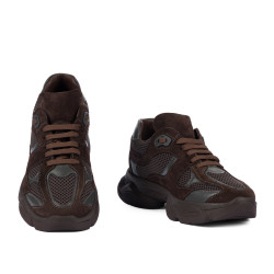 Zapatillas deportivas de mujer 6102 chocolate combinado