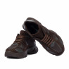 Zapatillas deportivas de mujer 6102 chocolate combinado