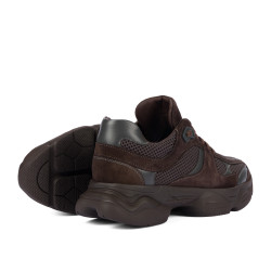 Zapatillas deportivas de mujer 6102 chocolate combinado