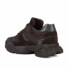 Zapatillas deportivas de mujer 6102 chocolate combinado
