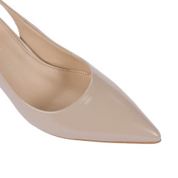Sandalias de mujer 1328 charol arena
