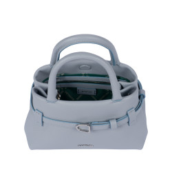 Bolso de mano de mujer 056g 01 azul claro