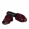 Sandalias mujer 1367 burdeos de ante