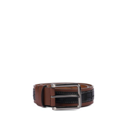 Cinturón hombre 18b croco negro+marrón