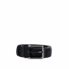 Cinturón hombre 18b negro+croco negro