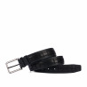 Cinturón hombre 18b negro+croco negro