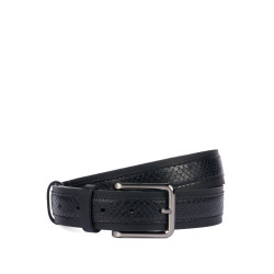 Cinturón hombre 18b negro+serpiente negro