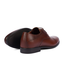 Zapatos elegantes para hombre 822-1 a coñac