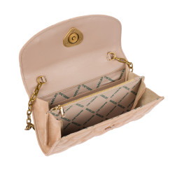 Bolso de mujer de hombro 048g camoscio nude