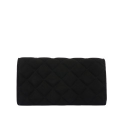 Bolso de hombro para mujer 048g gamuza negra