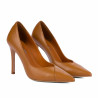 Zapatos elegantes para dama 1330 marrón coñac