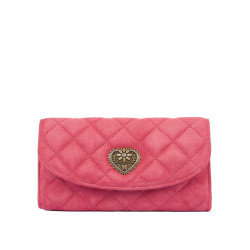 Bolso de hombro para mujer 048g gamuza rosa barbie