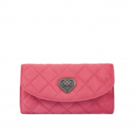 Bolso de mujer de hombro 048g 01 ante rosa barbie