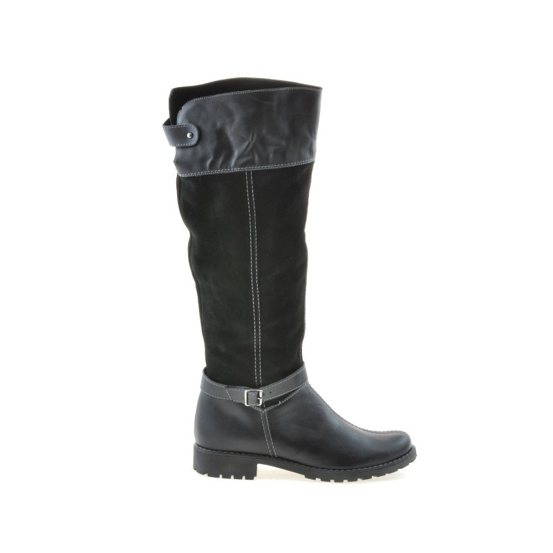 Botas de mujer 3225 negro combinado