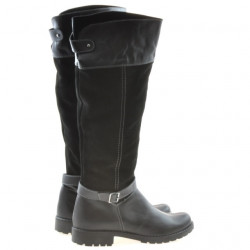 Botas de mujer 3225 negro combinado