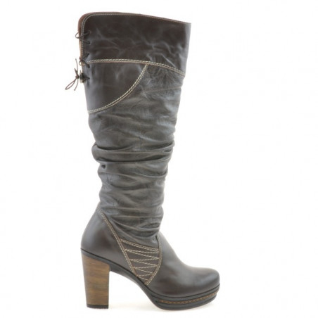 Botas mujer 226 café+crepé café