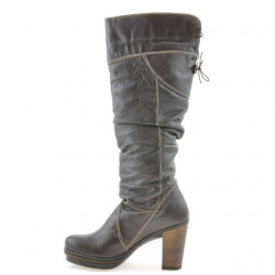 Botas mujer 226 café+crepé café