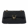 Bolso de mujer de hombro 052g negro