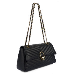 Bolso de mujer de hombro 052g negro