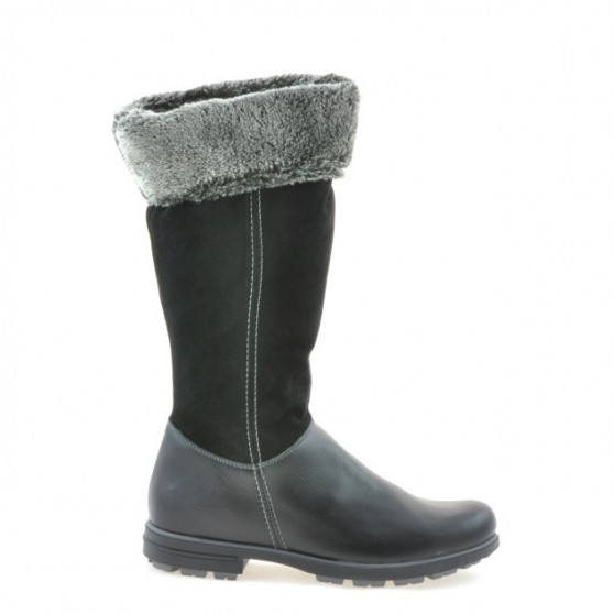 Botas mujer 3224 negro combinado