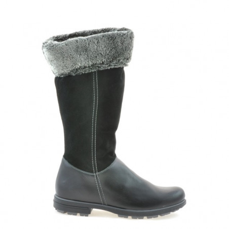 Botas mujer 3224 negro combinado