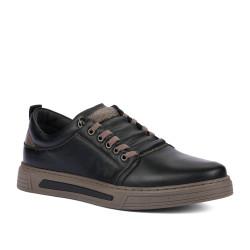 Zapatos casuales para hombre 982 negro combinado-k
