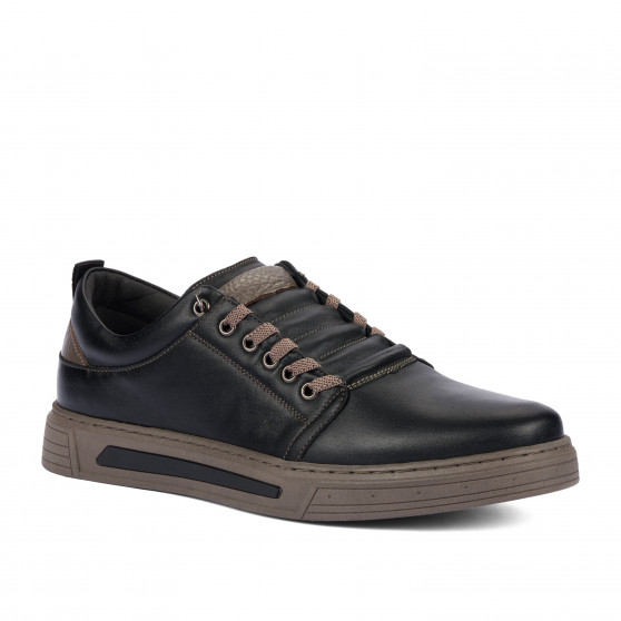Zapatos casuales para hombre 982 negro combinado-k