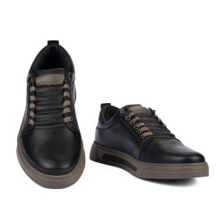 Zapatos casuales para hombre 982 negro combinado-k