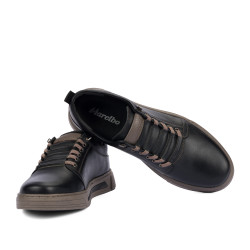 Zapatos casuales para hombre 982 negro combinado-k