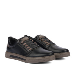 Zapatos casuales para hombre 982 negro combinado-k